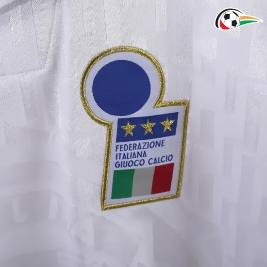Camisola Italia Qualidade TAILANDESA Visitante Segundo Kit 1995 Retro Classicas Branco
