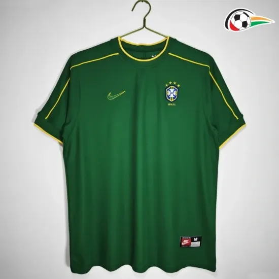Do Guarda-Redes Brasil Equipacione Baratas 1998 Classicas Verde Do Guarda-Redes Brasil Equipacione Baratas 1998 Classicas Verde