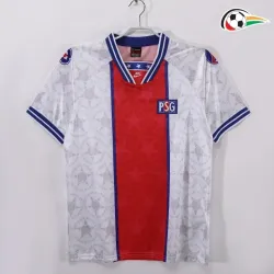 PSG Camisa Futebol Away Segundo Kit 1994/95 Retro Vermelho/Branco