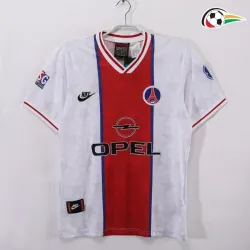 PSG Camisola Qualidade Premium Away 1995/96 Retro Classicas Vermelho/Branco