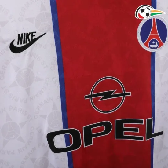 PSG Camisola Qualidade Premium Away 1995/96 Retro Classicas Vermelho/Branco PSG Camisola Qualidade Premium Away 1995/96 Retro Classicas Vermelho/Branco