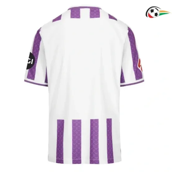 Camiseta Villarreal Replicas Home 2025/26 com Patch da La Liga Roxo/Branco Camiseta Villarreal Replicas Home 2025/26 com Patch da La Liga Roxo/Branco