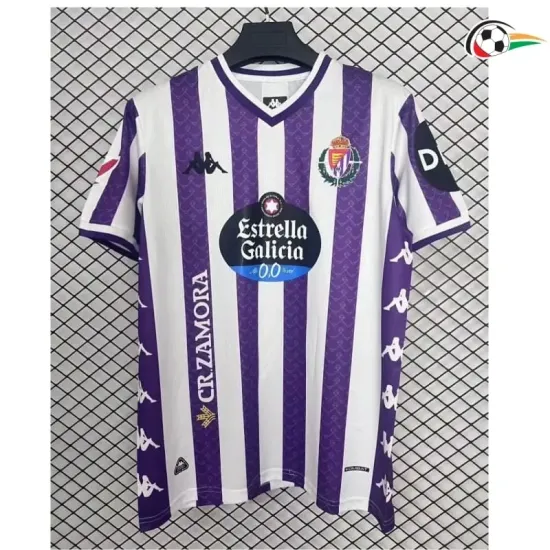 Camiseta Villarreal Replicas Home 2025/26 com Patch da La Liga Roxo/Branco Camiseta Villarreal Replicas Home 2025/26 com Patch da La Liga Roxo/Branco
