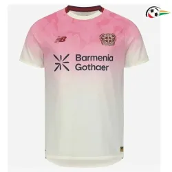Camisola Leverkusen Qualidade TAILANDESA Away 2025/26 Rosa/Branco