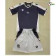 Camisola Real Sociedad Qualidade Premium Away Segundo Kit 2025/26 Infantil com Patch da La Liga Azul/Cinza