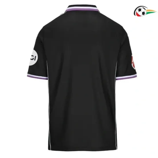 Equipacione Villarreal Baratas Visitante 2025/26 com Patch da La Liga Roxo/Preto Equipacione Villarreal Baratas Visitante 2025/26 com Patch da La Liga Roxo/Preto