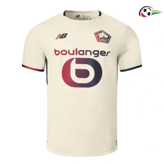 Lille OSC Camiseta Replicas Away Segundo Kit 2025/26 Bege