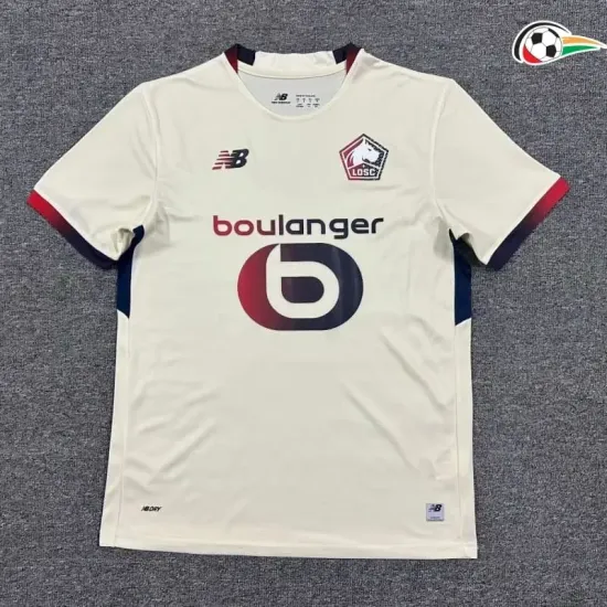 Lille OSC Camiseta Replicas Away Segundo Kit 2025/26 Bege