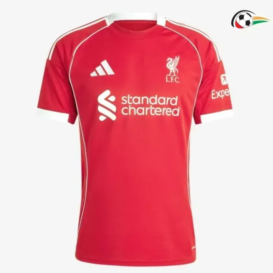 Liverpool Equipacione Futebol Primeiro Kit 2025/26 Vermelho