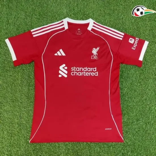 Liverpool Equipacione Futebol Primeiro Kit 2025/26 Vermelho