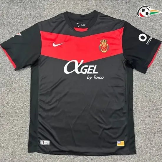 RCD Mallorca Camiseta Qualidade Premium Thrid Terceiro Kit 2025/26 com Patch da La Liga Preto