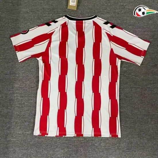 Camisa Sunderland AFC Futebol Local 2025/26 Vermelho/Branco Camisa Sunderland AFC Futebol Local 2025/26 Vermelho/Branco