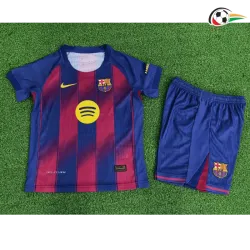 Camiseta Barcelona Qualidade Premium Home Primeiro Kit 2025/26 Infantil Versão Jogador Vermelho/Azul