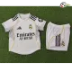 Equipacione Real Madrid Futebol Local Primeiro Kit 2025/26 (Camisola + Calções) Jogador Branco