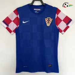 Camisola Croacia Replicas Away Segundo Kit 2010 Retro Classicas Azul