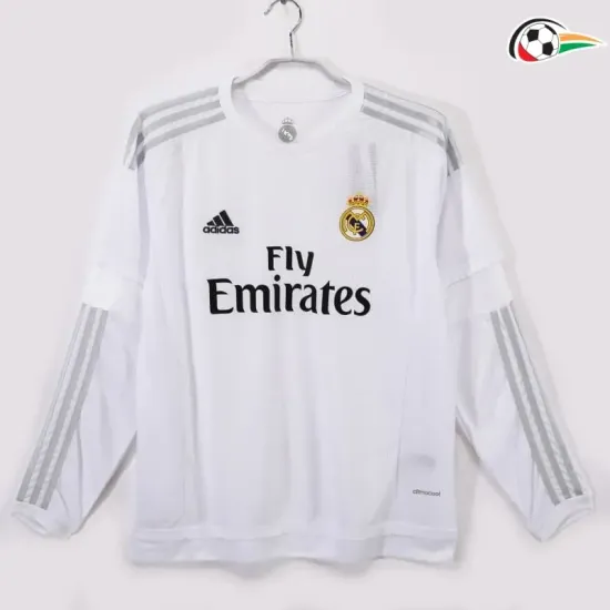 Equipacione Real Madrid Qualidade AAA Local Primeiro Kit 2015/16 Retro ML Branco Equipacione Real Madrid Qualidade AAA Local Primeiro Kit 2015/16 Retro ML Branco