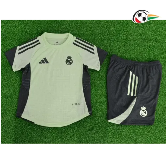 Real Madrid Camisa de treino Qualidade TAILANDESA 2025/26 Infantil Versão Jogador Verde/Cinza Real Madrid Camisa de treino Qualidade TAILANDESA 2025/26 Infantil Versão Jogador Verde/Cinza