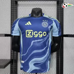 Ajax Equipacione Futebol Segundo Kit 2025/26 Versão Jogador Azul
