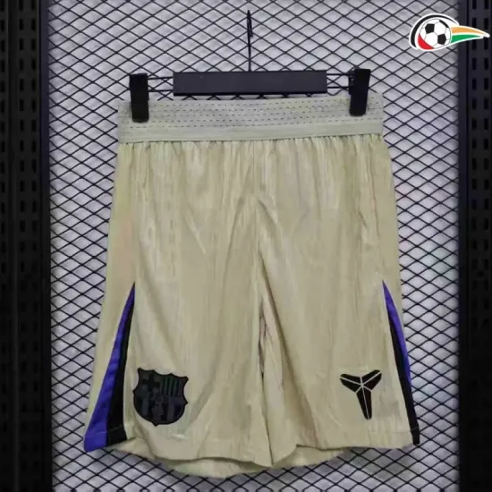 Barcelona Shorts Futebol Away Segundo Kit 2025/26 Jogador Branco Barcelona Shorts Futebol Away Segundo Kit 2025/26 Jogador Branco