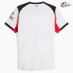 Camisa AC Milan Qualidade AAA Visitante Segundo Kit 2025/26 Branco