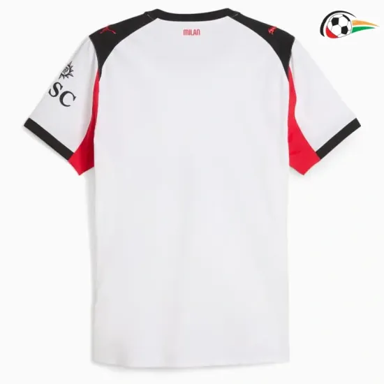 Camisa AC Milan Qualidade AAA Visitante Segundo Kit 2025/26 Branco Camisa AC Milan Qualidade AAA Visitante Segundo Kit 2025/26 Branco