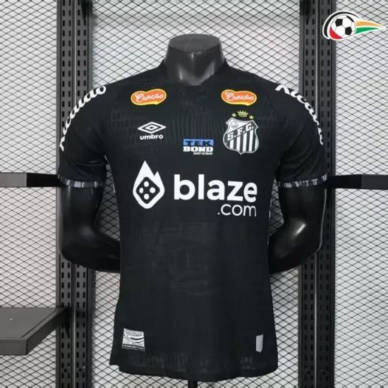 Camiseta Santos FC Qualidade TAILANDESA Edição Especial 2025/26 com Publicidade Jogador Preto Camiseta Santos FC Qualidade TAILANDESA Edição Especial 2025/26 com Publicidade Jogador Preto