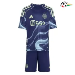 Camiseta Ajax Qualidade TAILANDESA Away 2025/26 Infantil Azul