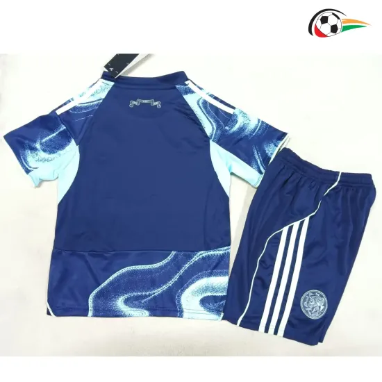Camiseta Ajax Qualidade TAILANDESA Away 2025/26 Infantil Azul