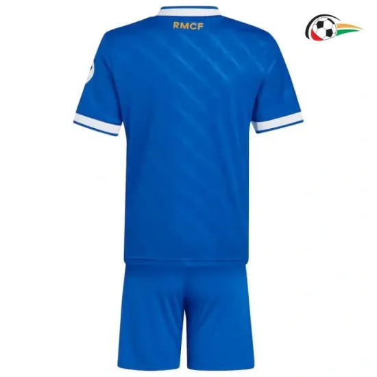 Equipacione Real Madrid Futebol Thrid 2025/26 Infantil Azul Equipacione Real Madrid Futebol Thrid 2025/26 Infantil Azul