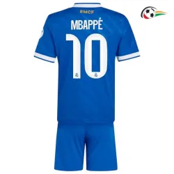 MBAPPÉ 10 Real Madrid Equipacione Qualidade AAA Alternativa Terceiro Kit 2025/26 Niños Azul