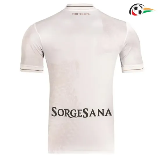 Napoli Equipacione Futebol Visitante 2025/26 Branco Napoli Equipacione Futebol Visitante 2025/26 Branco