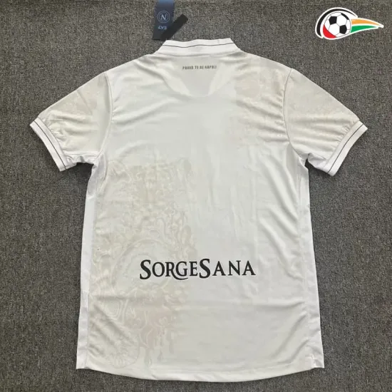 Napoli Equipacione Futebol Visitante 2025/26 Branco Napoli Equipacione Futebol Visitante 2025/26 Branco