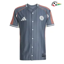 Camisa Bayern Múnich Qualidade AAA Camisa de Beisebol 2025/26 Cinza