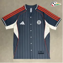Camisa Bayern Múnich Qualidade AAA Camisa de Beisebol 2025/26 Cinza