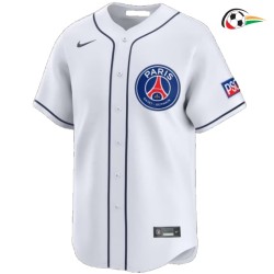 Equipacione PSG Futebol Camisa de Beisebol 2025/26 Branco