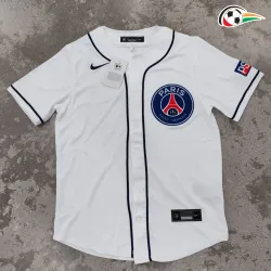 Equipacione PSG Futebol Camisa de Beisebol 2025/26 Branco