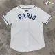 Equipacione PSG Futebol Camisa de Beisebol 2025/26 Branco Equipacione PSG Futebol Camisa de Beisebol 2025/26 Branco