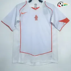 Holanda Camisa Baratas Visitante 2004 Retro Branco
