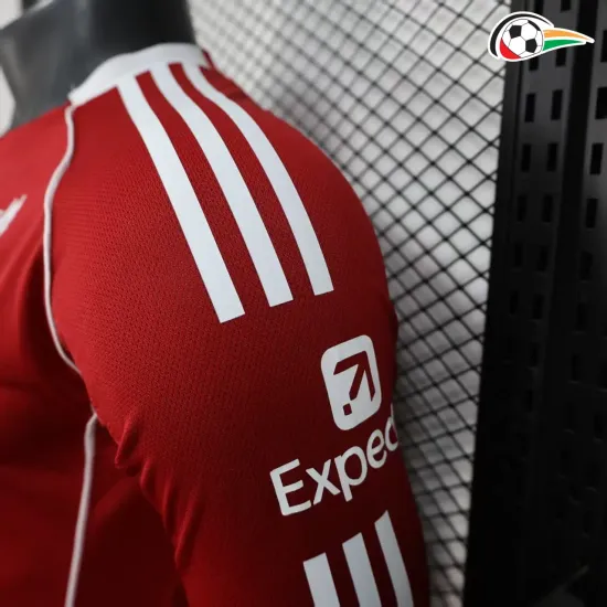 Liverpool Camiseta Replicas Home Primeiro Kit 2025/26 Jogador ML Vermelho Liverpool Camiseta Replicas Home Primeiro Kit 2025/26 Jogador ML Vermelho