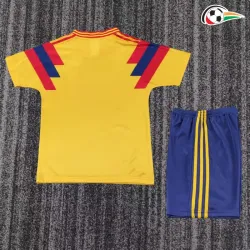 Camisa Colombia Futebol Local 1990 Retro Infantil Amarelo
