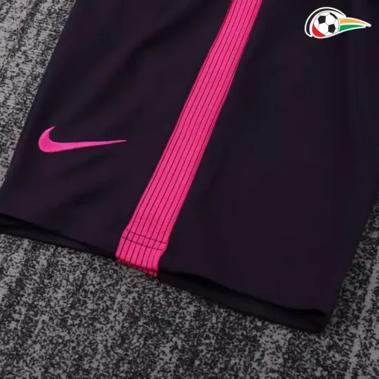 Camiseta Barcelona Replicas Visitante 2016/17 Vintage Niños Preto Camiseta Barcelona Replicas Visitante 2016/17 Vintage Niños Preto