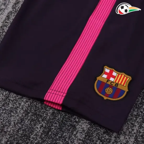 Camiseta Barcelona Replicas Visitante 2016/17 Vintage Niños Preto Camiseta Barcelona Replicas Visitante 2016/17 Vintage Niños Preto