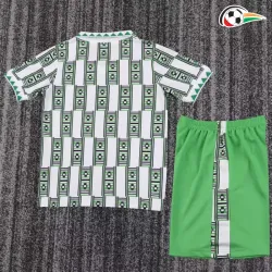 Camisola Nigeria Qualidade Premium Away Segundo Kit 1995 Retro Classicas Niños Verde/Branco