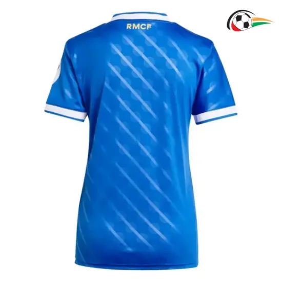 Real Madrid Camisola Qualidade TAILANDESA Thrid Terceiro Kit 2025/26 Mulher Azul Real Madrid Camisola Qualidade TAILANDESA Thrid Terceiro Kit 2025/26 Mulher Azul