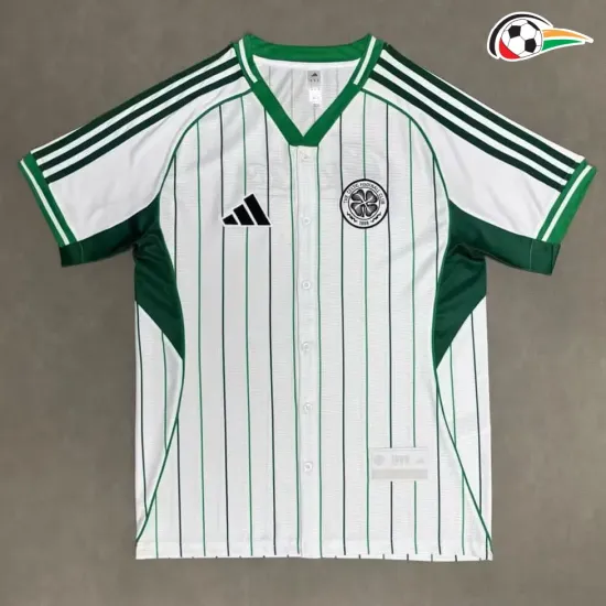 Camisa Celtic Baratas Camisa de Beisebol 2025/26 Branco Camisa Celtic Baratas Camisa de Beisebol 2025/26 Branco