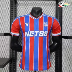 Camisola Crystal Palace FC Qualidade TAILANDESA Local Primeiro Kit 2025/26 Versão Jogador Vermelho/Azul