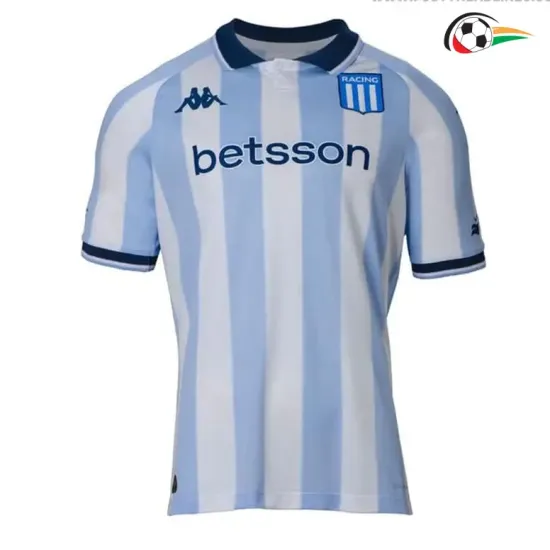 Racing Club Camisola Qualidade Premium Local 2025/26 Azul/Branco Racing Club Camisola Qualidade Premium Local 2025/26 Azul/Branco