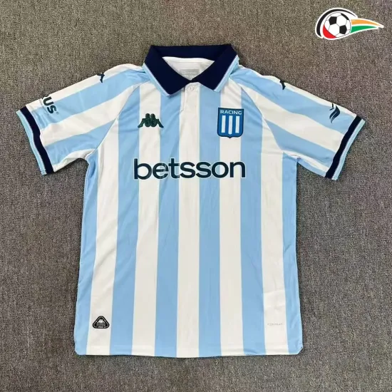 Racing Club Camisola Qualidade Premium Local 2025/26 Azul/Branco Racing Club Camisola Qualidade Premium Local 2025/26 Azul/Branco