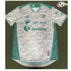 Santos Laguna Equipacione Baratas Visitante 2025/26 Jogador Branco/Verde