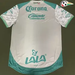 Santos Laguna Equipacione Baratas Visitante 2025/26 Jogador Branco/Verde